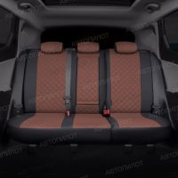 Чехлы Автопилот Экокожа Ромб на Peugeot 408 2012-2021 г.в.