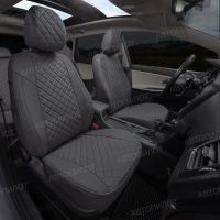 Чехлы Автопилот Экокожа Ромб на Peugeot 408 2012-2021 г.в.