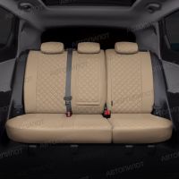 Чехлы Автопилот Экокожа Ромб на Peugeot 408 2012-2021 г.в.