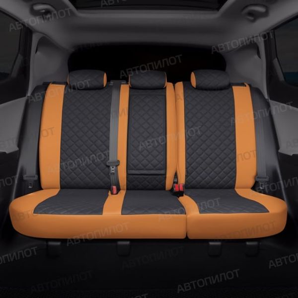 Чехлы Автопилот Экокожа Ромб на Peugeot 408 2012-2021 г.в.