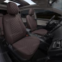 Чехлы Автопилот Экокожа Ромб на Peugeot 408 2012-2021 г.в.