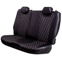 Чехлы Премиум Экокожа Байрон Ромб на Peugeot 408 2012-2021 г.в.