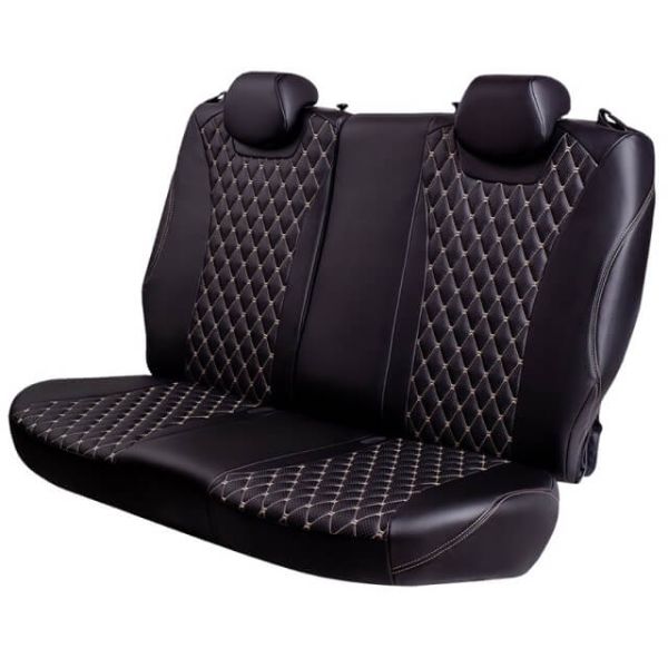 Чехлы Премиум Экокожа Байрон Ромб на Peugeot 408 2012-2021 г.в.