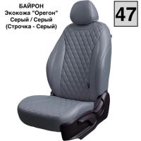 Чехлы Премиум Экокожа Байрон Ромб на Peugeot 408 2012-2021 г.в.