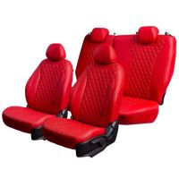 Чехлы Премиум Экокожа Байрон Ромб на Peugeot 408 2012-2021 г.в.