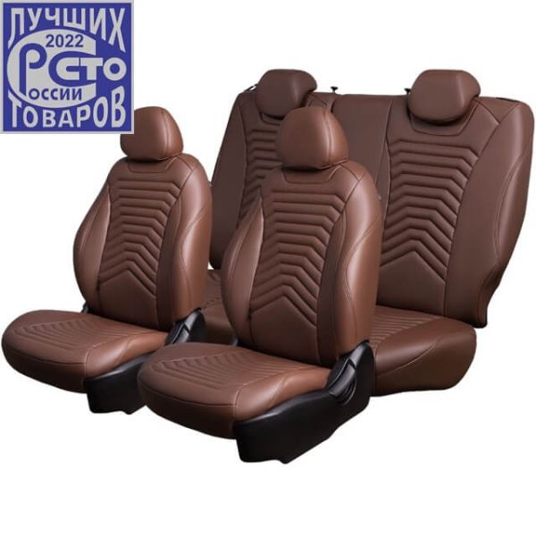 Чехлы Премиум Экокожа Байрон Президент|Жук на Haval Dargo, с 04.2022